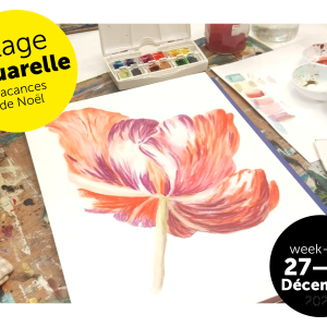 Stage Week-end Aquarelle, Vacances de Noël, 2025-2026