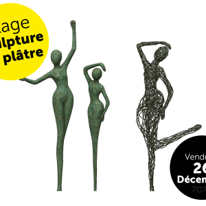 Stage Vendredi Sculpture au plâtre, Vacances de Noël, 2025-2026